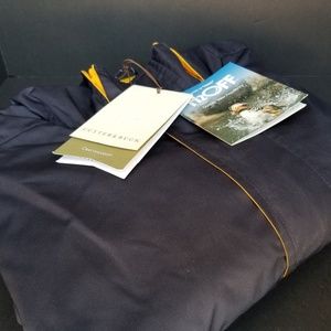 Cutter & Buck Navy Blue and Gold Hooded Zippered